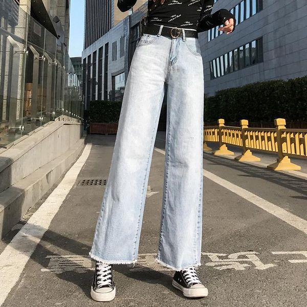 women's jeans spring boyfriend women chic high waist stretchy straight trousers ropa mujer cotton wide legs long pants 2021 b05005, Blue
women's jeans spring boyfriend women chic high waist stretchy straight trousers ropa mujer cotton wide legs long pants 2021 b05005, Blue