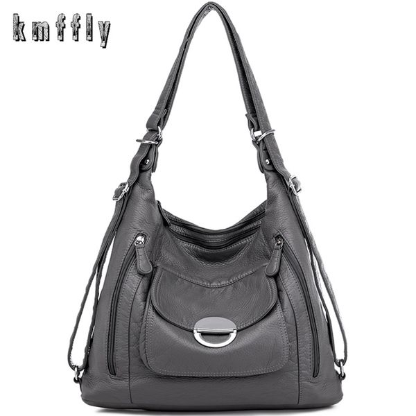 kmffly brand women's bag large capacity 3in1 soft pu eather handbag trend ladies shoulder messenger bag gray sac a main 211026
kmffly brand women's bag large capacity 3in1 soft pu eather handbag trend ladies shoulder messenger bag gray sac a main 211026