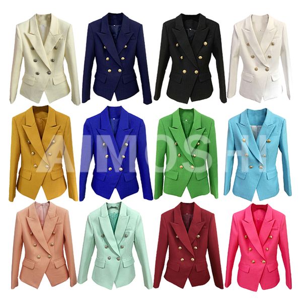 2021 fall autumn 13 colors long sleeve notched-lapel black / red solid color slim metal buckles double-breasted blazers elegant outwear coat, White;black
2021 fall autumn 13 colors long sleeve notched-lapel black / red solid color slim metal buckles double-breasted blazers elegant outwear coat, White;black
