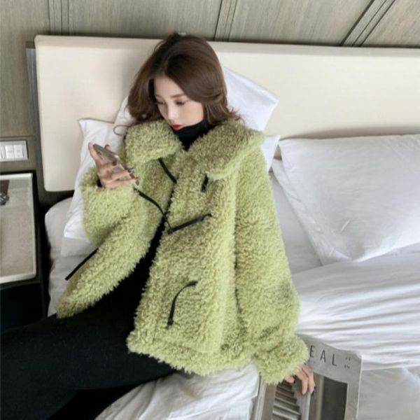 women's jackets student lamb wool coat loose korean version of the autumn and winter all-match short work jacket, Black;brown
women's jackets student lamb wool coat loose korean version of the autumn and winter all-match short work jacket, Black;brown