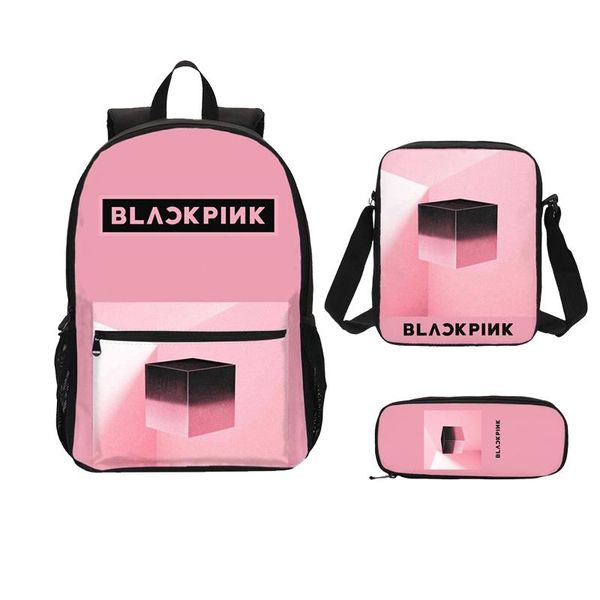 backpack 3pcs/set portfolio school bags for girls boys black pink 3d printing bookbag lapbackpacks casual daypacks mochila escolar
backpack 3pcs/set portfolio school bags for girls boys black pink 3d printing bookbag lapbackpacks casual daypacks mochila escolar