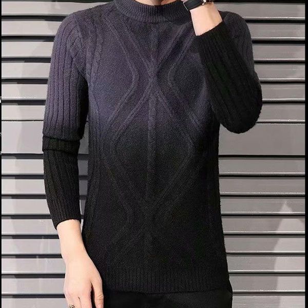 men's sweaters e-baihui gradient sweater jacquard contrast color casual slim fit sweatshirt warm thick half turtleneck knitted knitwear, White;black
men's sweaters e-baihui gradient sweater jacquard contrast color casual slim fit sweatshirt warm thick half turtleneck knitted knitwear, White;black