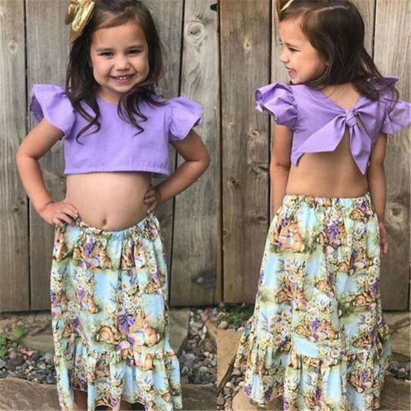 2-7 years girls clothes set solid purple sleeveless shirt for girls floral print girls skirt long skirts for girl set clothing, White
2-7 years girls clothes set solid purple sleeveless shirt for girls floral print girls skirt long skirts for girl set clothing, White