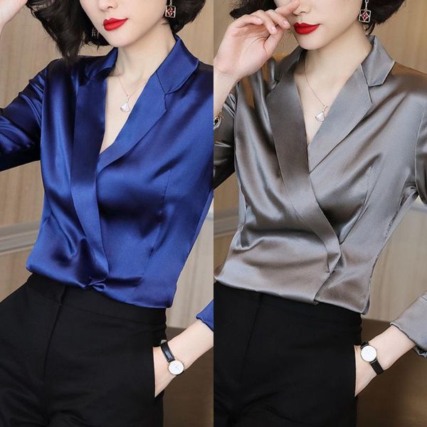 women's blouses & shirts spring women direct selling button chiffon female slim simple style long sleeve notched shirt, White
women's blouses & shirts spring women direct selling button chiffon female slim simple style long sleeve notched shirt, White