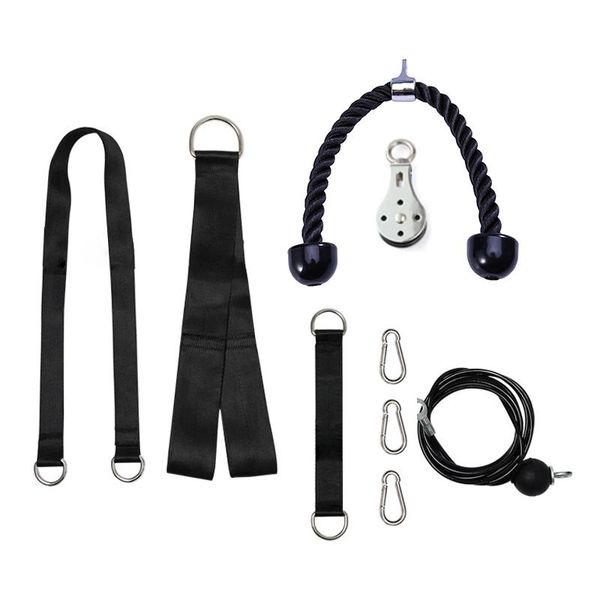 fitness diy pulley cable machine attachment system arm biceps triceps hand training equipment lifting workout accessories
fitness diy pulley cable machine attachment system arm biceps triceps hand training equipment lifting workout accessories
