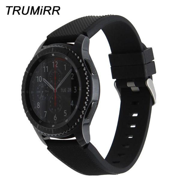 watch bands 22mm quick release silicone rubber watchband for samsung gear s3 frontier r760 / classic r770 band steel clasp wrist strap, Black;brown
watch bands 22mm quick release silicone rubber watchband for samsung gear s3 frontier r760 / classic r770 band steel clasp wrist strap, Black;brown