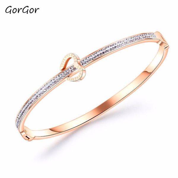 bangle gorgor stylish style simple -encrusted titanium steel heart rose-plated temperament golden jewelry women's bracelet 954, Black
bangle gorgor stylish style simple -encrusted titanium steel heart rose-plated temperament golden jewelry women's bracelet 954, Black