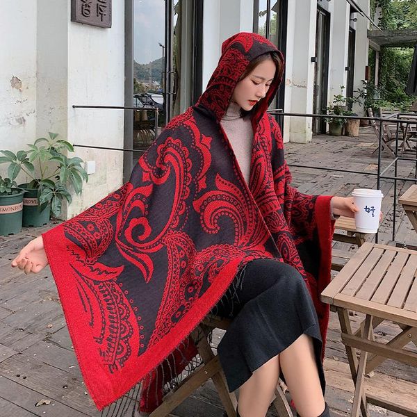 hats, scarves & gloves sets autumn and winter red cashew fashion scarf women retro art lengthened thickened warm dual-use big shawl cloak, Blue;gray
hats, scarves & gloves sets autumn and winter red cashew fashion scarf women retro art lengthened thickened warm dual-use big shawl cloak, Blue;gray