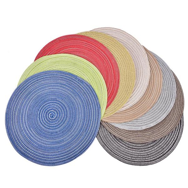mats & pads 1pcs practical round woven waterproof non-slip placemats tableware bowl coasters kitchen supplies 
mats & pads 1pcs practical round woven waterproof non-slip placemats tableware bowl coasters kitchen supplies