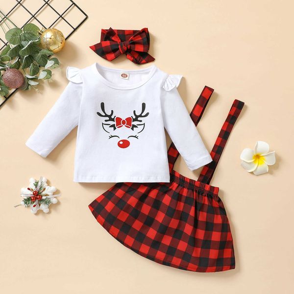 3pcs christmas little girls outfit long sleeve round collar dot plaid suspender skirt headwear g1026, Red;yellow
3pcs christmas little girls outfit long sleeve round collar dot plaid suspender skirt headwear g1026, Red;yellow