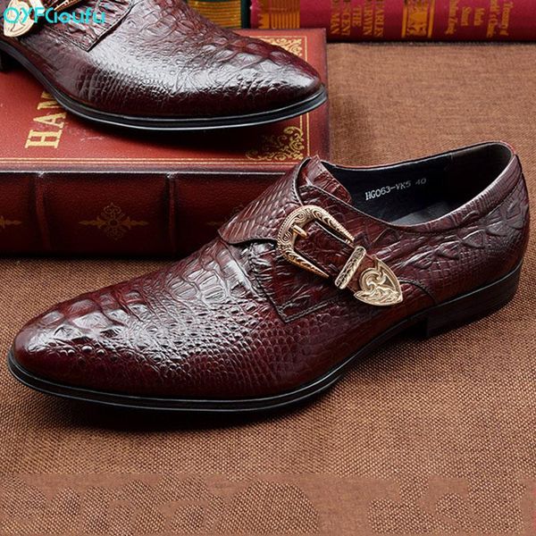 dress shoes qyfcioufu luxury men monk strap oxford genuine leather crocodile pattern british style office formal, Black
dress shoes qyfcioufu luxury men monk strap oxford genuine leather crocodile pattern british style office formal, Black