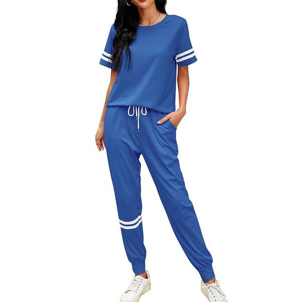 summer tracksuits women casual two pieces set 2021 fashion short sleeve t-shirt full pants suits leisure outfits sportwear women's piec, White
summer tracksuits women casual two pieces set 2021 fashion short sleeve t-shirt full pants suits leisure outfits sportwear women's piec, White
