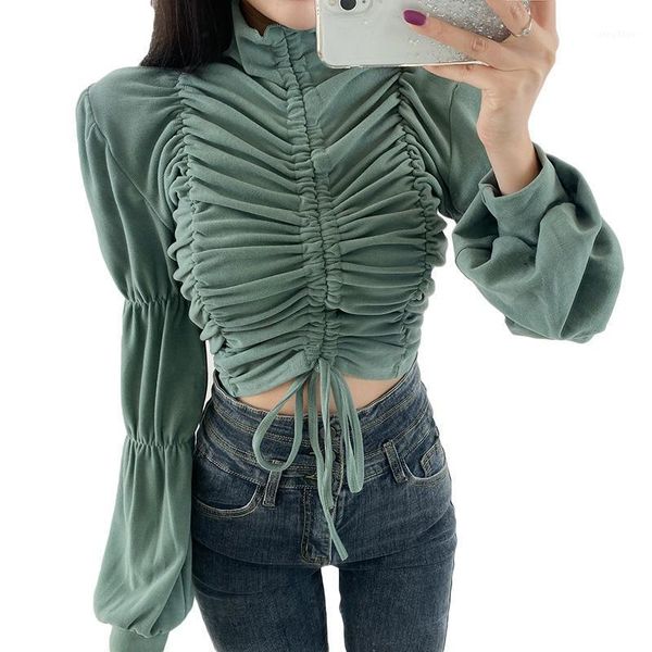 spring korea fashion women casual sweet turtleneck puff sleeve lacing up ruffle blouse blusas mujer de moda h210 women's blouses & shir, White
spring korea fashion women casual sweet turtleneck puff sleeve lacing up ruffle blouse blusas mujer de moda h210 women's blouses & shir, White