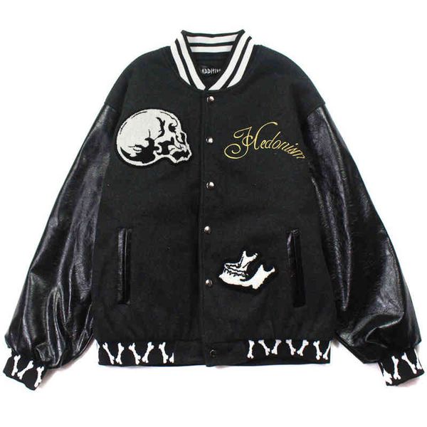 high street quilted baseball et men skull embroidery black varsity ets vintage oversized padded coat winter new 
high street quilted baseball et men skull embroidery black varsity ets vintage oversized padded coat winter new