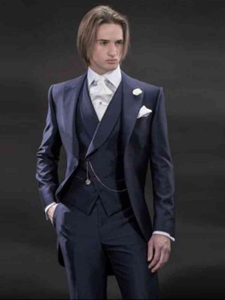 men's suits & blazers two navy blue buttons groom tuxedo peak lapels male wedding (jacket + pants vest), White;black
men's suits & blazers two navy blue buttons groom tuxedo peak lapels male wedding (jacket + pants vest), White;black