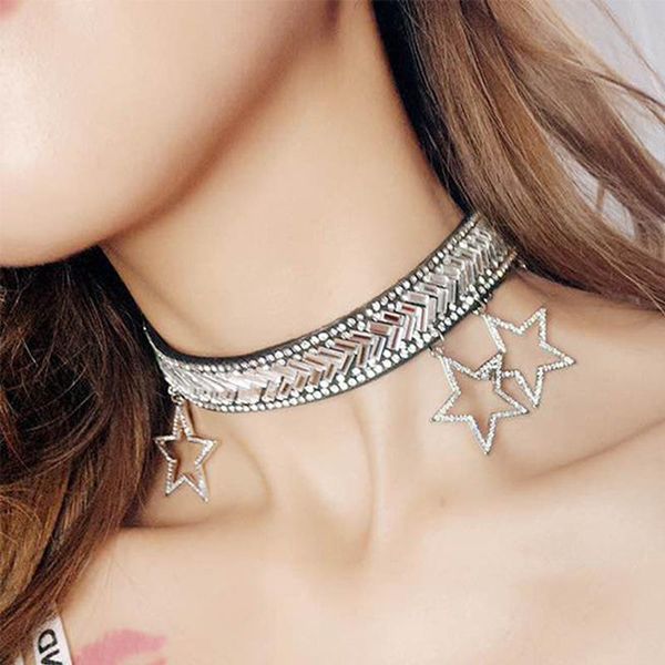 chokers fashion sweet star tassel pendant rhinestone wide choker necklace for women, Golden;silver
chokers fashion sweet star tassel pendant rhinestone wide choker necklace for women, Golden;silver