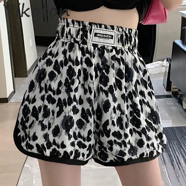 women's shorts korean simple leopar printing casual woman's short high waist summer fashion loose chiffon women elastic chic sport, White;black
women's shorts korean simple leopar printing casual woman's short high waist summer fashion loose chiffon women elastic chic sport, White;black
