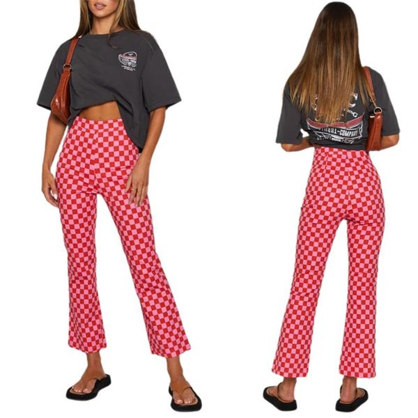 women's pants & capris arrival stylish women casual skinny pants, girls' classic high waist plaid printed slim fit flare, Black;white
women's pants & capris arrival stylish women casual skinny pants, girls' classic high waist plaid printed slim fit flare, Black;white