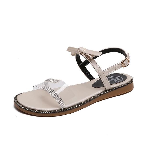 sandals summer transparent woman bow knot buckle strap beach female shoes crystal bling flat heels ladies, Black
sandals summer transparent woman bow knot buckle strap beach female shoes crystal bling flat heels ladies, Black