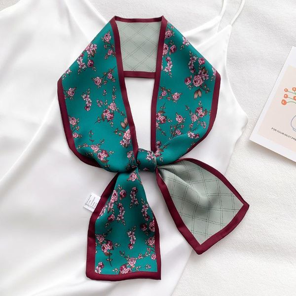 scarves fashion 10*100 plant print small long strip double-sided beveled silk scarf women office neck scarfs lady hair band ribbon, Blue;gray
scarves fashion 10*100 plant print small long strip double-sided beveled silk scarf women office neck scarfs lady hair band ribbon, Blue;gray