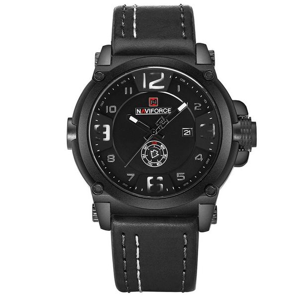 wristwatches naviforce business simple men watch calendar week display leather strap casual quartz relogio masculino, Slivery;brown
wristwatches naviforce business simple men watch calendar week display leather strap casual quartz relogio masculino, Slivery;brown