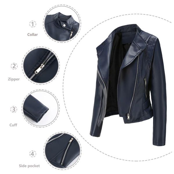 women's jackets 2021 women streetwear coat fashion motorcycle style leather jacket pu slim european casual short outwear, Black;brown
women's jackets 2021 women streetwear coat fashion motorcycle style leather jacket pu slim european casual short outwear, Black;brown