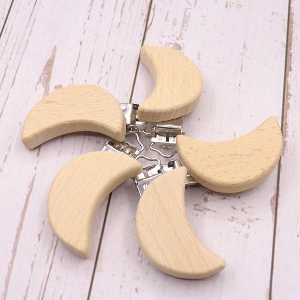 pacifiers# 5pcs lovely moon beech pacifier clip natural bead baby diy chain accessories
pacifiers# 5pcs lovely moon beech pacifier clip natural bead baby diy chain accessories