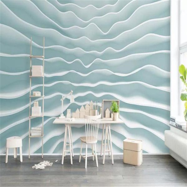 wallpapers 3d wavy striped light blue tv background wall specializes in producing high-end mural wallpaper po
wallpapers 3d wavy striped light blue tv background wall specializes in producing high-end mural wallpaper po