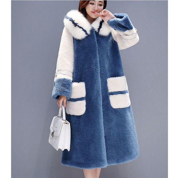 women's trench coats 2021 winter hooded single-breasted coat female long section lamb wool cotton fur padded clothing womenw16, Tan;black
women's trench coats 2021 winter hooded single-breasted coat female long section lamb wool cotton fur padded clothing womenw16, Tan;black