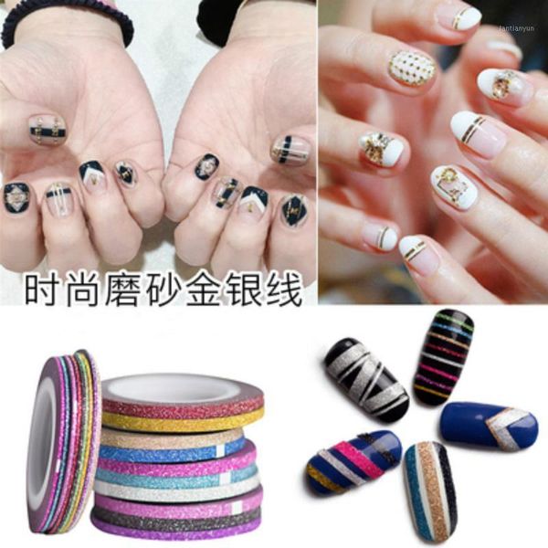 pcs diy 1mm glitter nail striping line tape art tips false coffin nails shape full cover manicure fake1, Red;gold
pcs diy 1mm glitter nail striping line tape art tips false coffin nails shape full cover manicure fake1, Red;gold
