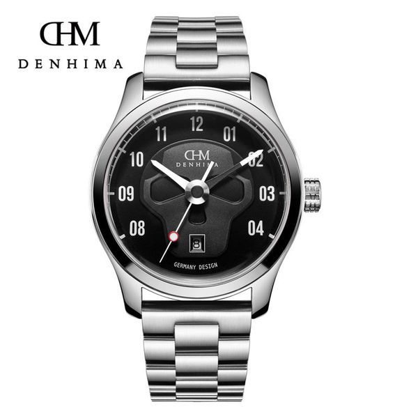 wristwatches denhima skull series men watch automatic mechanical sapphire glass waterproof watches with date, Slivery;brown
wristwatches denhima skull series men watch automatic mechanical sapphire glass waterproof watches with date, Slivery;brown
