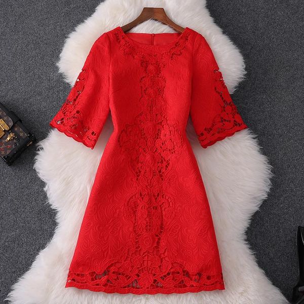 women 2021 spring runway dress hollow out embroidery red wedding party vestidos elegant vintage robe femme plus size clothes casual dresses, Black;gray
women 2021 spring runway dress hollow out embroidery red wedding party vestidos elegant vintage robe femme plus size clothes casual dresses, Black;gray