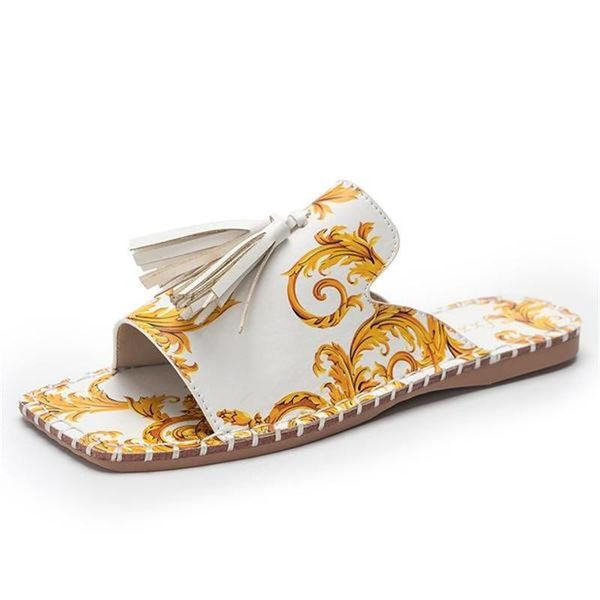 woman handmade pu solid color printing classic tassel square head flat non-slip comfortable summer sandals and slippers 1kb040, Black
woman handmade pu solid color printing classic tassel square head flat non-slip comfortable summer sandals and slippers 1kb040, Black
