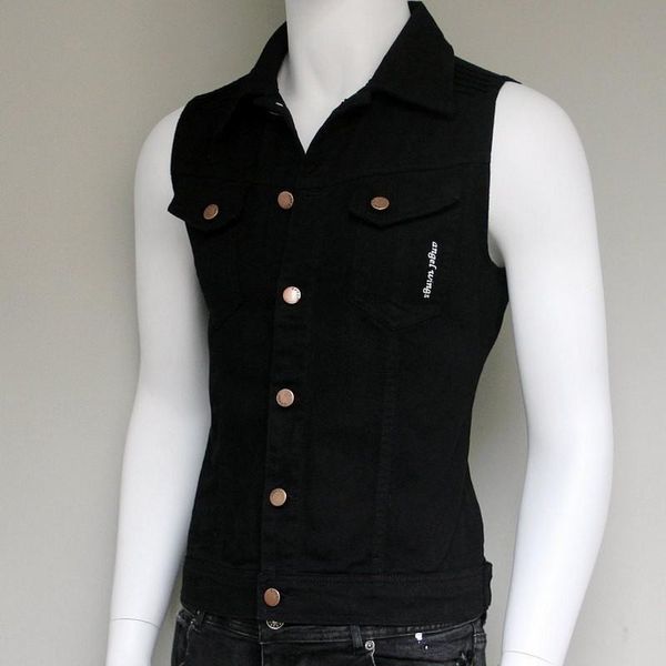 men's vests fashion mens casual sleeveless denim vest short jacket harajuku printed single breasted waistcoat korean slim fit cowboy, Black;white
men's vests fashion mens casual sleeveless denim vest short jacket harajuku printed single breasted waistcoat korean slim fit cowboy, Black;white