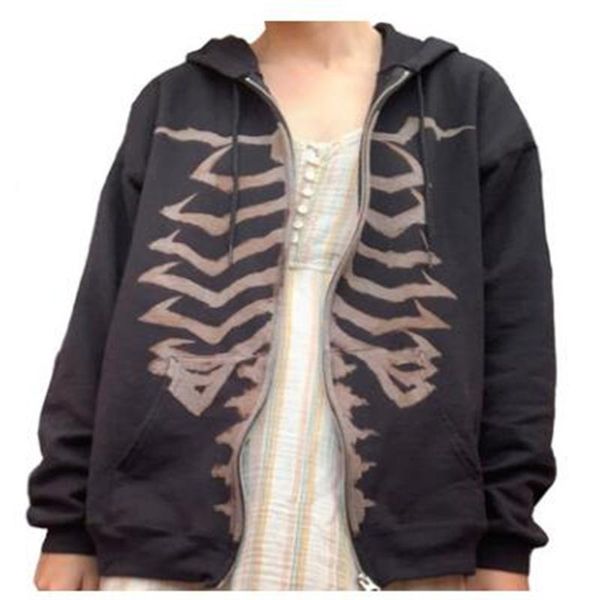 women's hoodies & sweatshirts 2021 korean version day punk style jacket women/girl skull print side pocket vintage loose zipper h, Black
women's hoodies & sweatshirts 2021 korean version day punk style jacket women/girl skull print side pocket vintage loose zipper h, Black