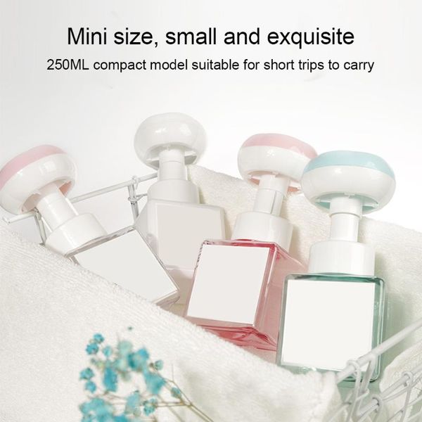 liquid soap dispenser 250ml flower shape foam foaming pump lotions refillable bottle distributor shower
liquid soap dispenser 250ml flower shape foam foaming pump lotions refillable bottle distributor shower
