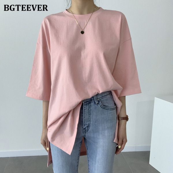 t shirts 2021 casual o-neck half sleeve women basic t-shirts spring summer new female side split loose solid ladies cotton tees fg6f, White
t shirts 2021 casual o-neck half sleeve women basic t-shirts spring summer new female side split loose solid ladies cotton tees fg6f, White