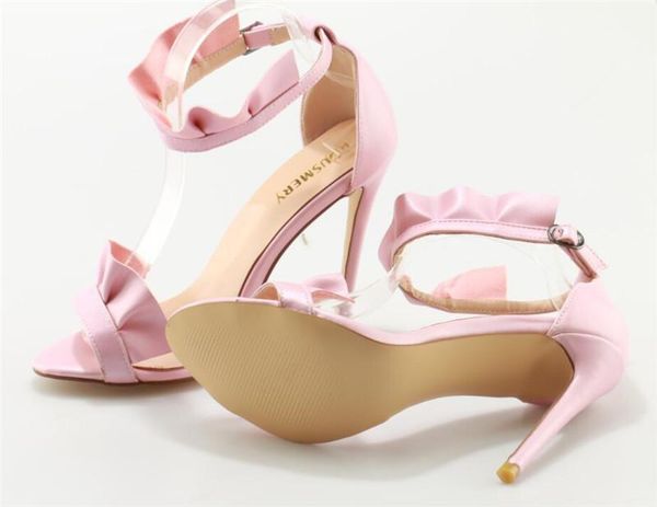 rousmery design women fashion pink suede leather lotus leaf sandals ankle strap high heel dress shoes, Black
rousmery design women fashion pink suede leather lotus leaf sandals ankle strap high heel dress shoes, Black