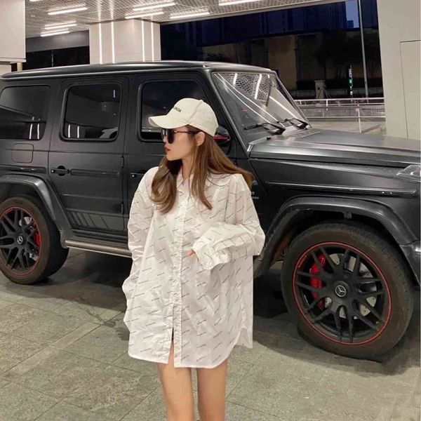 luxury design correct bb product full screen letter small long sleeve shirt fashion loose version top, White
luxury design correct bb product full screen letter small long sleeve shirt fashion loose version top, White