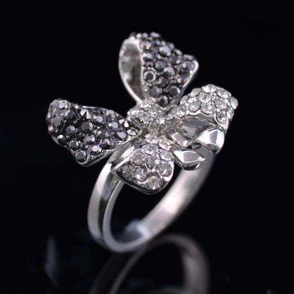 l'amour&ma 2021 fashion luxury black butterfly flower alloy crysta ring for women party dating jewelry accessories gift, Silver
l'amour&ma 2021 fashion luxury black butterfly flower alloy crysta ring for women party dating jewelry accessories gift, Silver