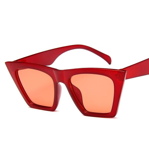 red plastic vintage luxury square sunglasses women big candy color lens lady glasses classic retro outdoor travel eyeglasses, White;black
red plastic vintage luxury square sunglasses women big candy color lens lady glasses classic retro outdoor travel eyeglasses, White;black