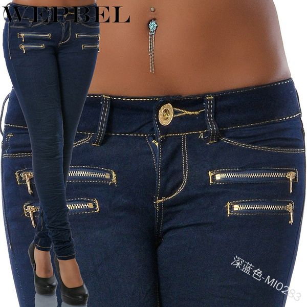 wepbel women long denim pants slim pencil trouser destroyed skinny double zippers stretchy boot cut jeans, Blue
wepbel women long denim pants slim pencil trouser destroyed skinny double zippers stretchy boot cut jeans, Blue