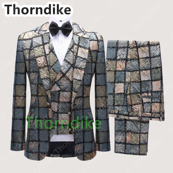 thorndike arrvial hand made plaid printed with peaked lapel 3 pieces (jacket+vest+pants) dinner prom suits for men wedding men's & blaz, White;black
thorndike arrvial hand made plaid printed with peaked lapel 3 pieces (jacket+vest+pants) dinner prom suits for men wedding men's & blaz, White;black
