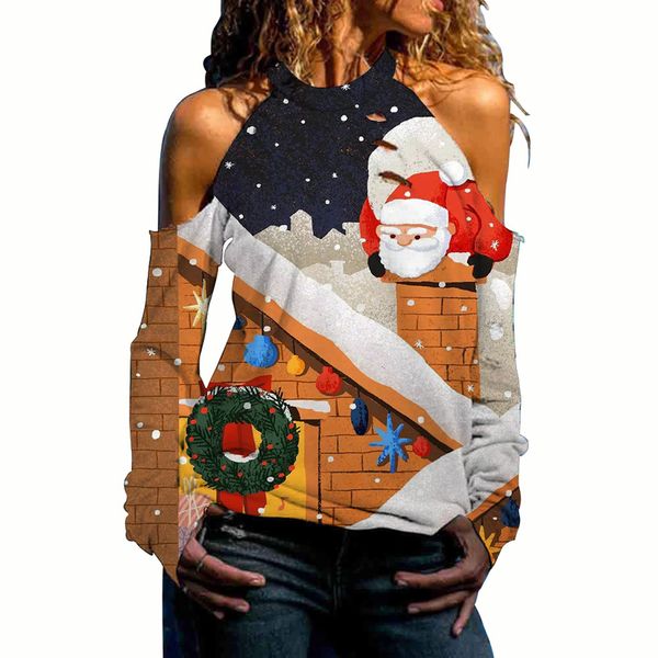 autumn christmas tree print strapless long-sleeved round neck loose and comfortable casual all-match bottoming shirt sweater women, White
autumn christmas tree print strapless long-sleeved round neck loose and comfortable casual all-match bottoming shirt sweater women, White