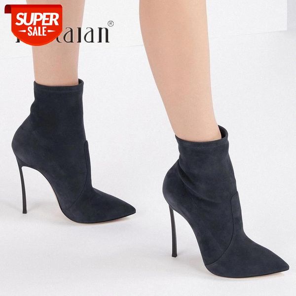 2020 new socks boots women stretch fabric pointed toe ankle boots high heels 11cm basic high boots pumps women shoes #vm0v, Black
2020 new socks boots women stretch fabric pointed toe ankle boots high heels 11cm basic high boots pumps women shoes #vm0v, Black