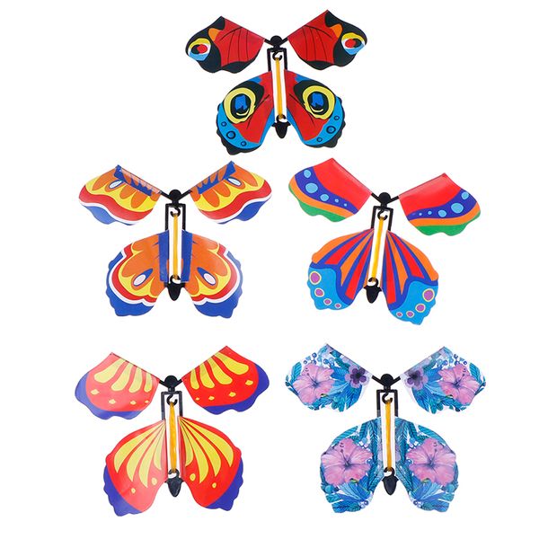 1pc Magic Flying In The Book Butterfly Rubber Band Powered Wind Up Butterfly Toy Random Colors
1pc Magic Flying In The Book Butterfly Rubber Band Powered Wind Up Butterfly Toy Random Colors