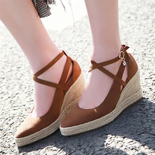 dress shoes women wedges pumps platform espadrilles for high heels ankle strap black brown big size 33 42 43
dress shoes women wedges pumps platform espadrilles for high heels ankle strap black brown big size 33 42 43