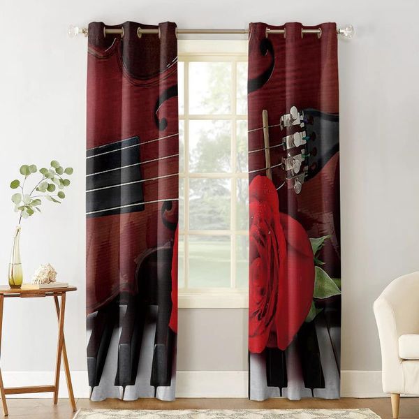 curtain & drapes violin and red roses on piano window curtains for living room bedroom kitchen modern home decoration blinds
curtain & drapes violin and red roses on piano window curtains for living room bedroom kitchen modern home decoration blinds