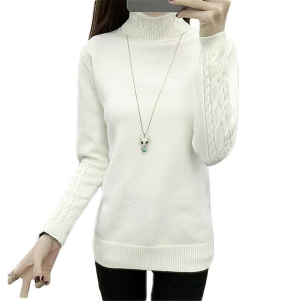 women's sweaters sweater women beige turtleneck 2021 autumn winter korean fashion slim pullover long sleeve knitted feminina ld1433, White;black
women's sweaters sweater women beige turtleneck 2021 autumn winter korean fashion slim pullover long sleeve knitted feminina ld1433, White;black