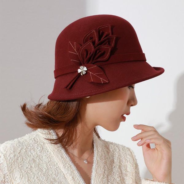 stingy brim hats autumn winter 100% wool felt fedora for women wide vintage bowler hat dome crimping chapeus cap, Blue;gray
stingy brim hats autumn winter 100% wool felt fedora for women wide vintage bowler hat dome crimping chapeus cap, Blue;gray